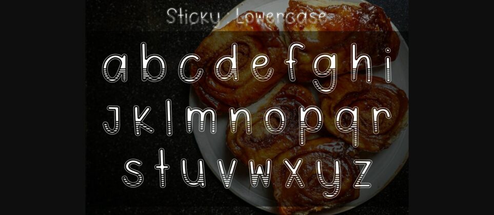 Sticky Font Poster 6