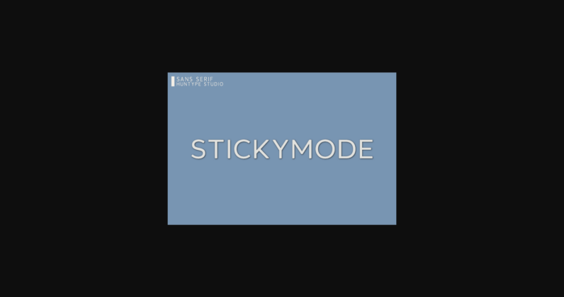 Stickymode Font Poster 3