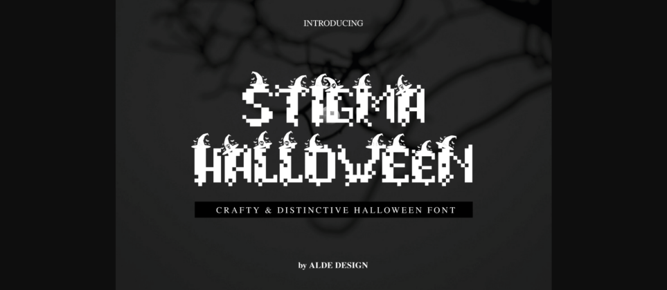 Stigma Halloween Font Poster 3