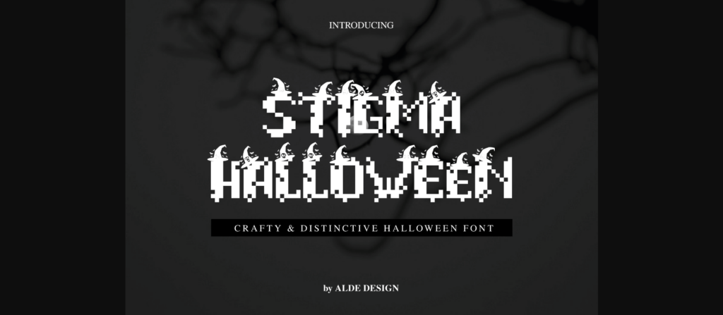 Stigma Halloween Font Poster 1