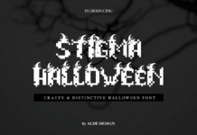 Stigma Halloween Font Poster 1