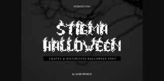 Stigma Halloween Font Poster 1