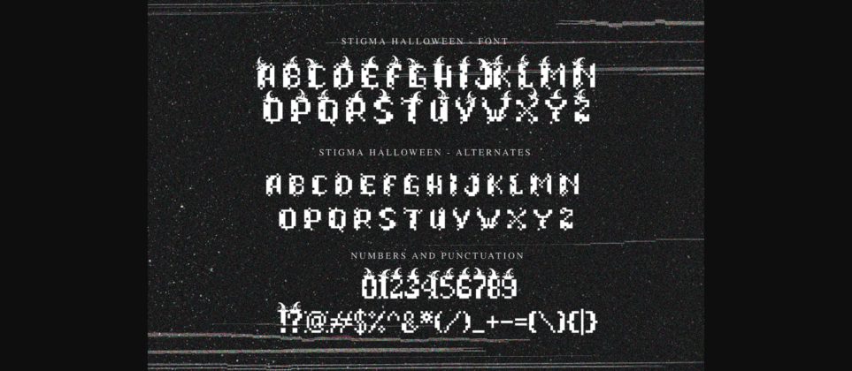 Stigma Halloween Font Poster 10