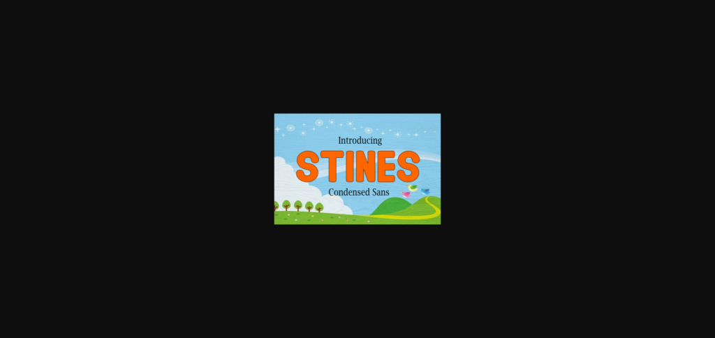 Stines Font Poster 3