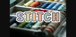 Stitch Font Poster 1