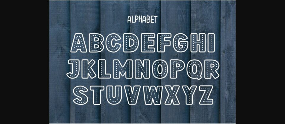 Stitch Font Poster 4