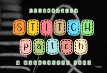 Stitch Patch Font Stitch Patch Font Poster 1