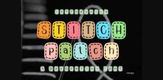 Stitch Patch Font Poster 1