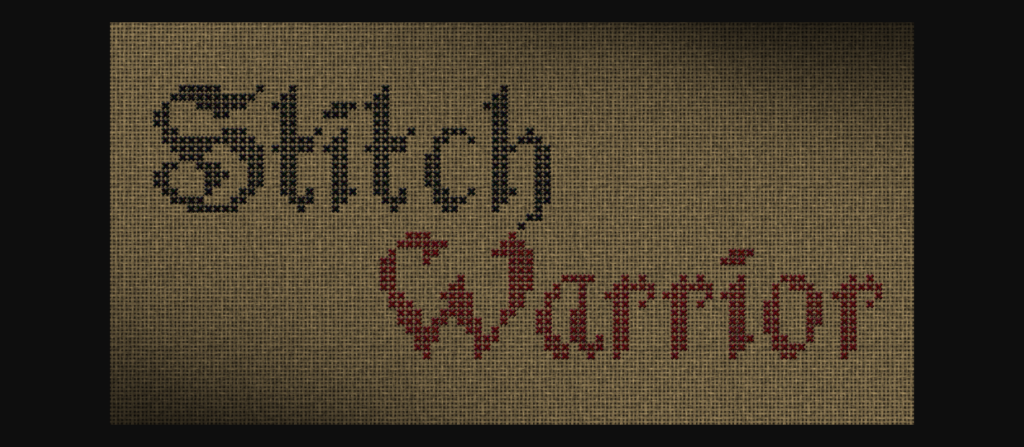 Stitch Warrior Font Poster 1