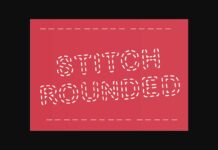 Stitch Rounded Font Poster 1