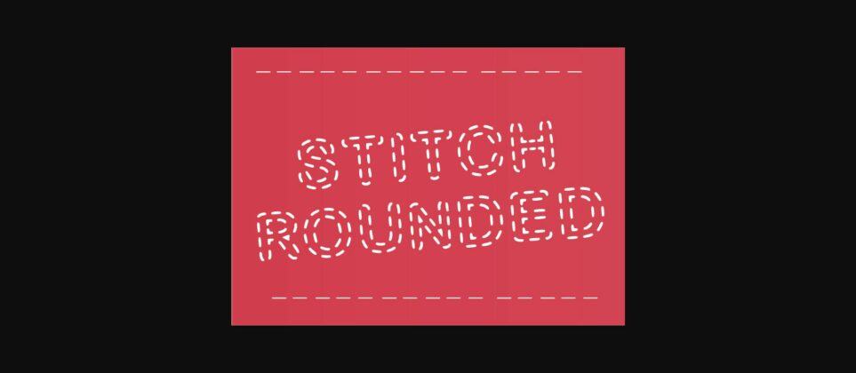Stitch Rounded Font Poster 1