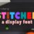 Stitched Font