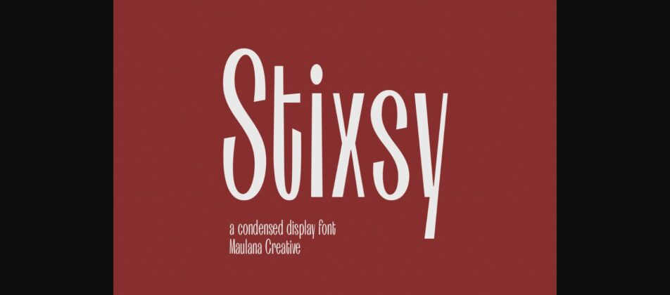 Stixsy Font Poster 3