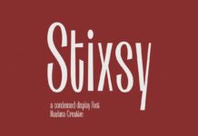 Stixsy Font Poster 1