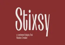 Stixsy Font Stixsy Font Poster 1
