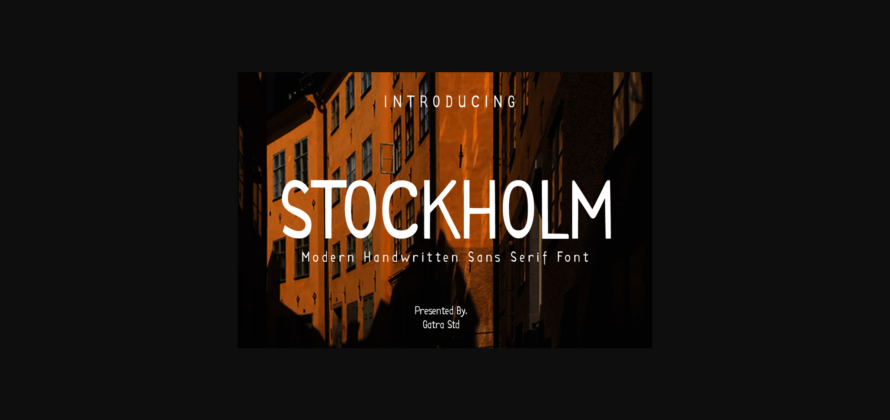 Stockholm Font Poster 3