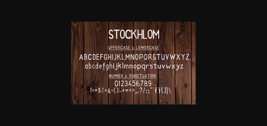 Stockholm Font Poster 8