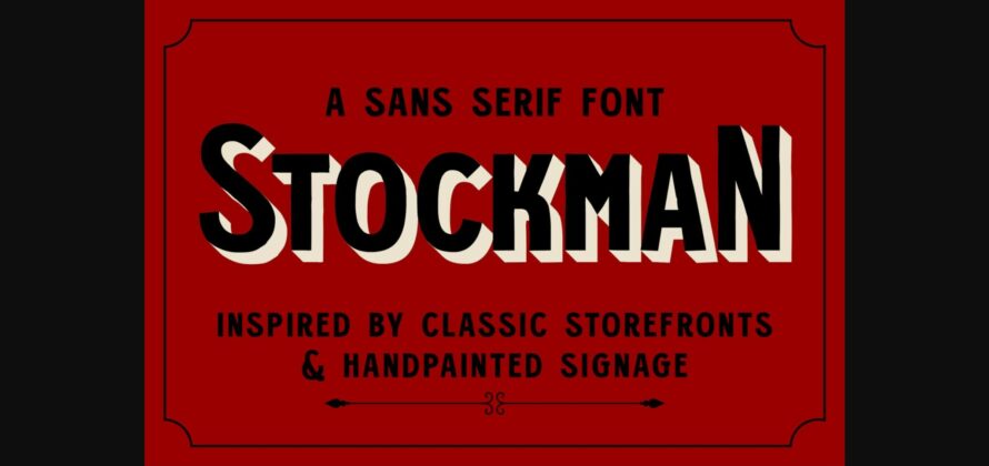 Stockman Font Poster 3