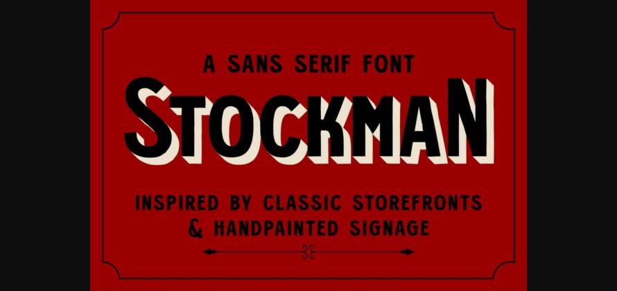 Stockman Font Poster 3