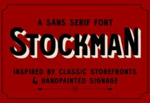 Stockman Font Poster 1