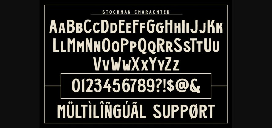 Stockman Font Poster 10