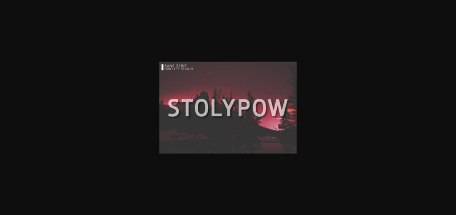 Stolypow Font Poster 1