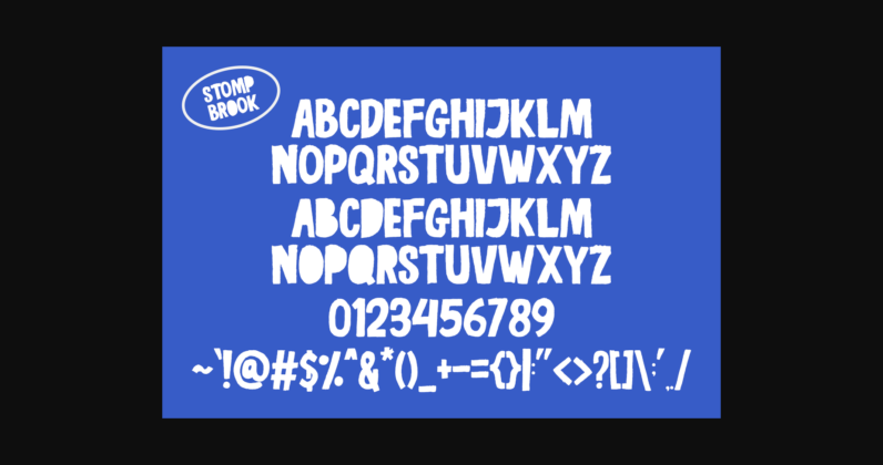 Stomp Brook Font Poster 5