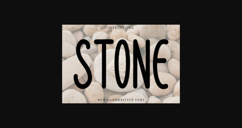 Stone Font Poster 3