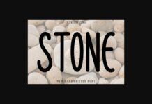 Stone Font Poster 1