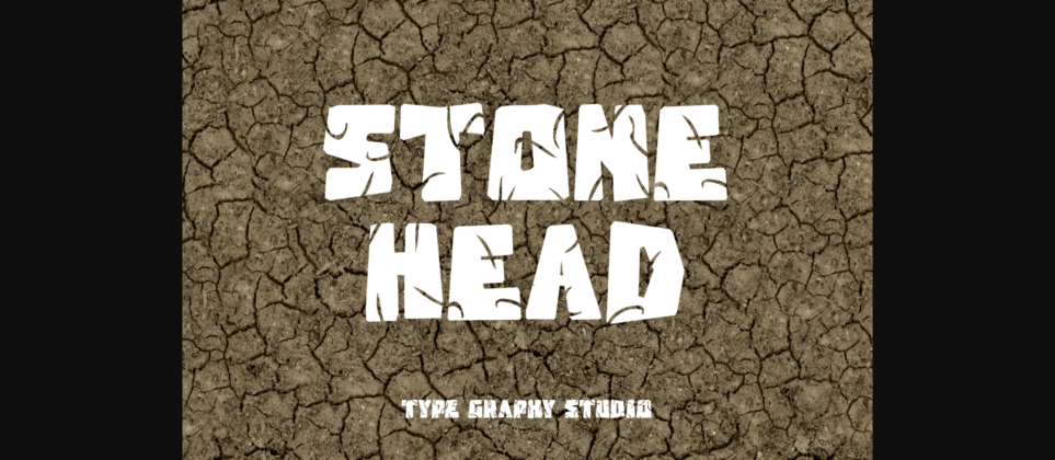 Stone Head Font Poster 3