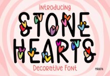 Stone Hearts Font Poster 1