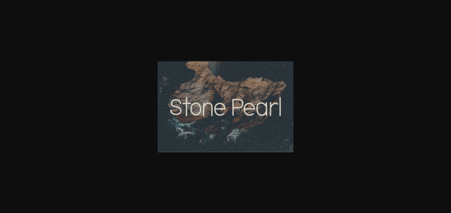 Stone Pearl Font Poster 3