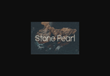 Stone Pearl Font Poster 1