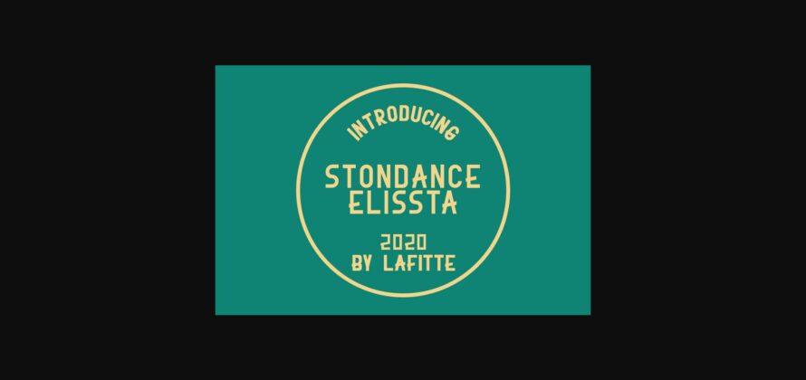 Stonedance Elissta Font Poster 3