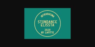 Stonedance Elissta Font Poster 1