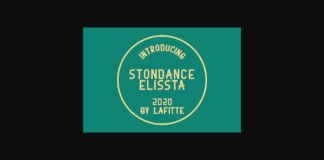 Stonedance Elissta Font Poster 1