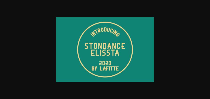 Stonedance Elissta Font Poster 1