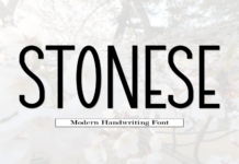 Stonese Font Poster 1