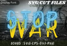 Stop War Font Poster 1