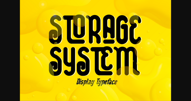 Storage System Font Poster 3