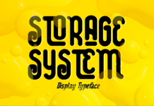 Storage System Font Poster 1