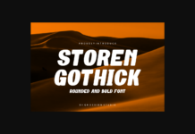 Storen Gothick Font Poster 1