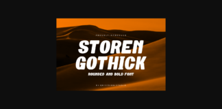 Storen Gothick Font Poster 1