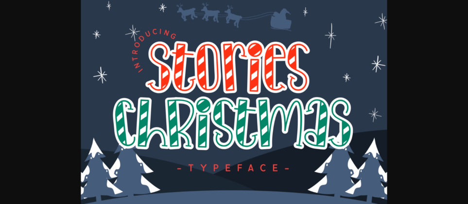 Stories Christmas Font Poster 3