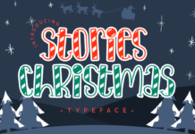 Stories Christmas Font Poster 1