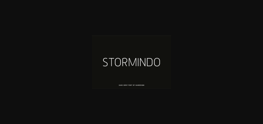 Stormindo Font Poster 3