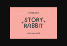 Story Rabbit Font Poster 1