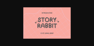 Story Rabbit Font Poster 1