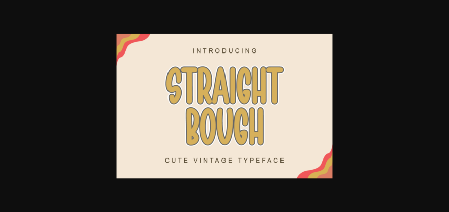 Straight Bough Font Poster 3