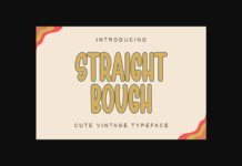 Straight Bough Font Poster 1